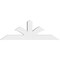 Ekena Millwork Richland Architectural Grade PVC Gable Bracket, 72"W x 24"H x 6"D x 6"F, 8/12 Pitch GBP072X24X0606RIC00 - alternate 5